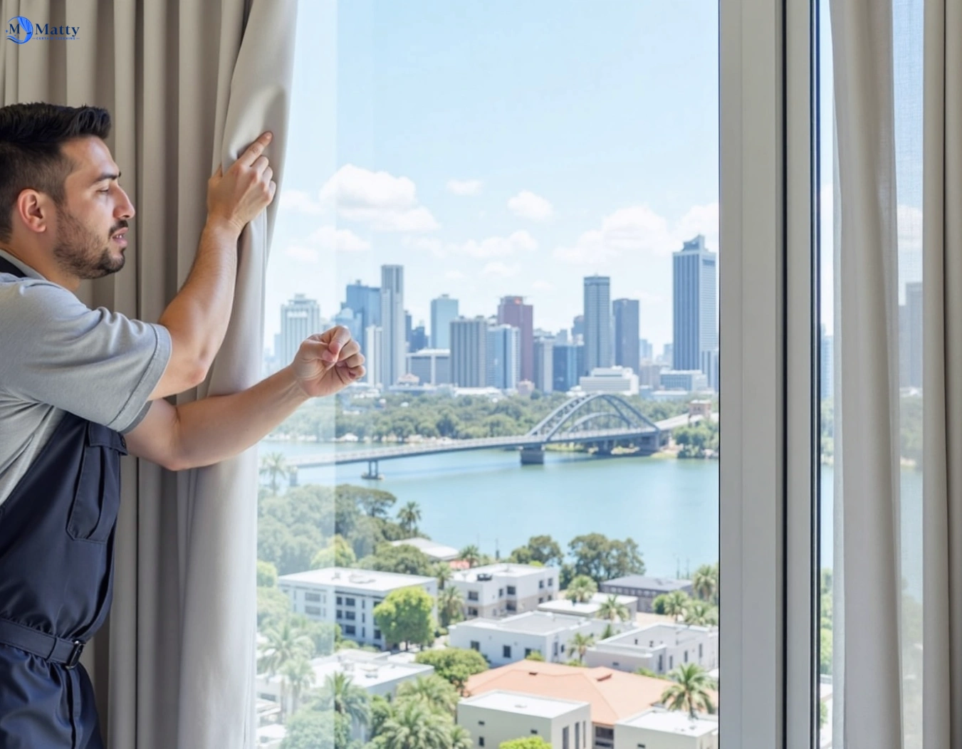 Professional curtain steam cleaning service edmondson-park-nsw QLD by Matty Curtain Cleaning