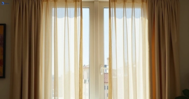 Dusty and dull curtains in edmondson-park-nsw before steam cleaning